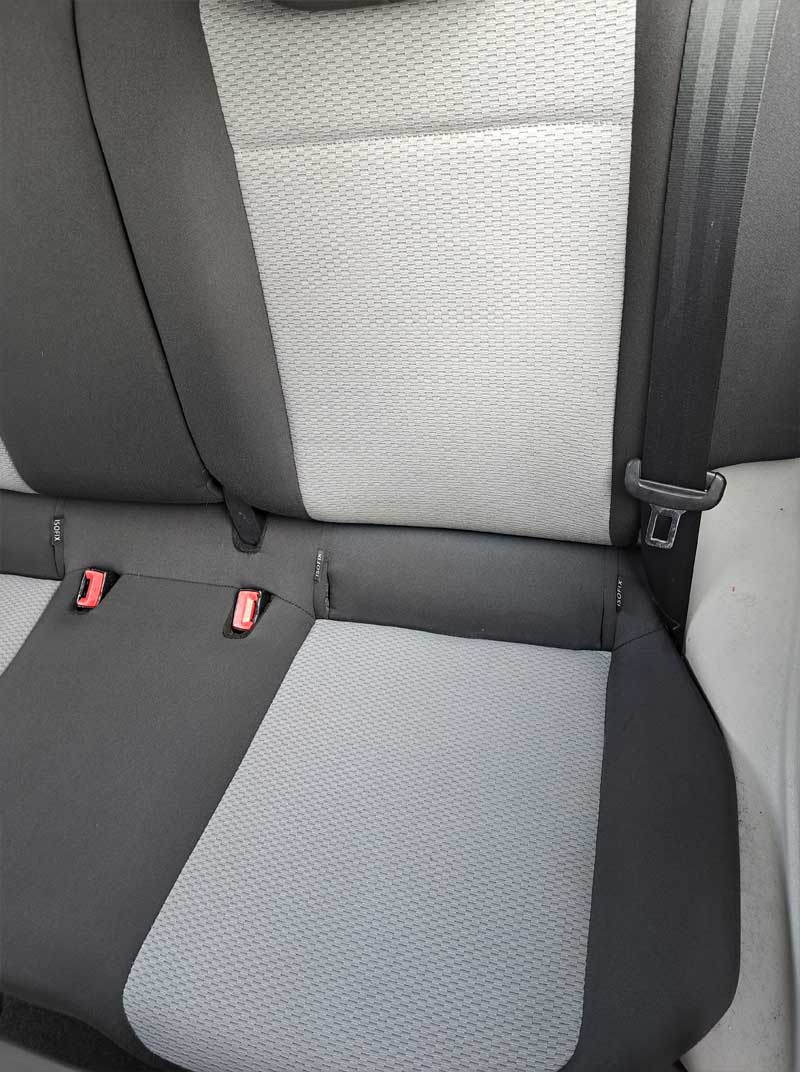 Bilsæde efter rensning